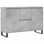 Casa si Gradina - Mobilier - Comode si corpuri - Comode - Servanta, gri beton, 104x35x70 cm, lemn prelucrat - Infinity.ro