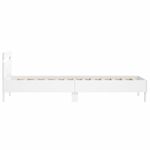 Casa si Gradina - Mobilier - Paturi si accesorii - Paturi - Cadru de pat cu tablie, alb, 100x200 cm, lemn prelucrat - Infinity.ro