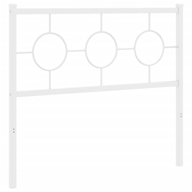 Casa si Gradina - Mobilier - Paturi si accesorii - Accesorii paturi - Tablie de pat metalica, alb, 100 cm - Infinity.ro
