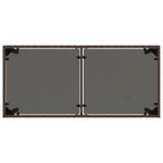 Casa si Gradina - Gradina si terasa - Mobilier exterior - Mese gradina - Masa de gradina, blat din sticla, maro, 115x54x74cm, poliratan - Infinity.ro