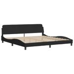 Casa si Gradina - Mobilier - Paturi si accesorii - Paturi - Cadru de pat cu tablie, negru, 200x200 cm, catifea - Infinity.ro