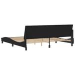 Casa si Gradina - Mobilier - Paturi si accesorii - Paturi - Cadru de pat cu tablie, negru, 200x200 cm, catifea - Infinity.ro