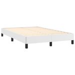 Casa si Gradina - Mobilier - Paturi si accesorii - Paturi - Cadru de pat, alb, 120x190 cm, piele ecologica - Infinity.ro