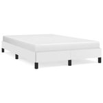 Casa si Gradina - Mobilier - Paturi si accesorii - Paturi - Cadru de pat, alb, 120x190 cm, piele ecologica - Infinity.ro