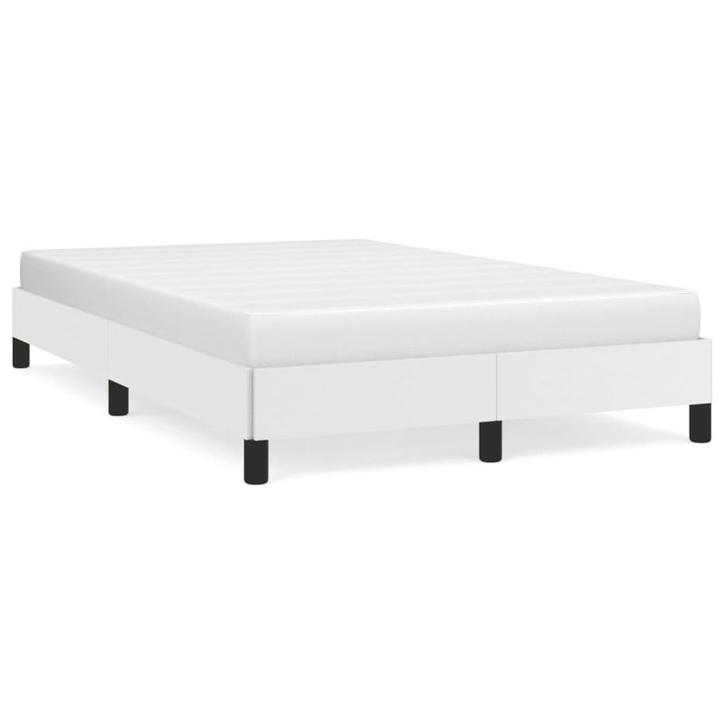 Casa si Gradina - Mobilier - Paturi si accesorii - Paturi - Cadru de pat, alb, 120x190 cm, piele ecologica - Infinity.ro