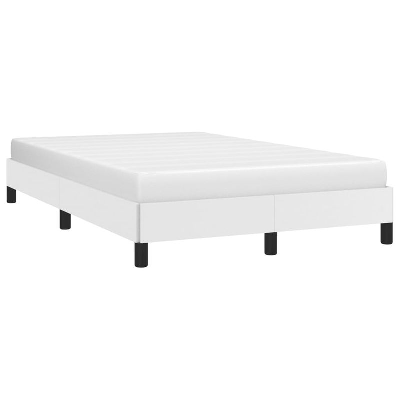 Casa si Gradina - Mobilier - Paturi si accesorii - Paturi - Cadru de pat, alb, 120x190 cm, piele ecologica - Infinity.ro