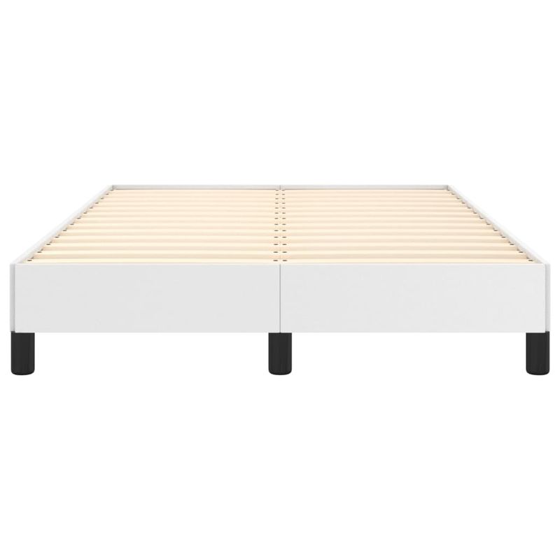 Casa si Gradina - Mobilier - Paturi si accesorii - Paturi - Cadru de pat, alb, 120x190 cm, piele ecologica - Infinity.ro