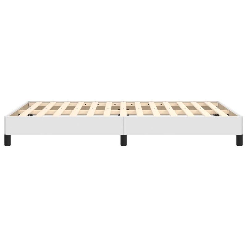 Casa si Gradina - Mobilier - Paturi si accesorii - Paturi - Cadru de pat, alb, 120x190 cm, piele ecologica - Infinity.ro