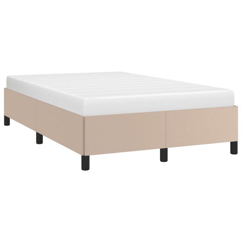 Casa si Gradina - Mobilier - Paturi si accesorii - Paturi - Cadru de pat, cappuccino, 120x190 cm, piele ecologica - Infinity.ro