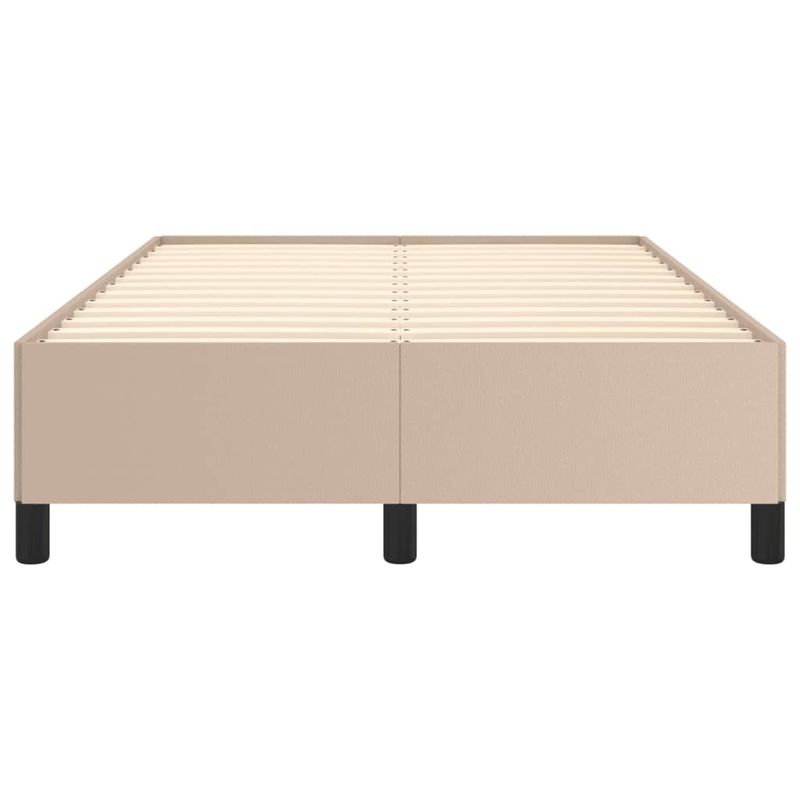 Casa si Gradina - Mobilier - Paturi si accesorii - Paturi - Cadru de pat, cappuccino, 120x190 cm, piele ecologica - Infinity.ro
