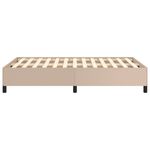 Casa si Gradina - Mobilier - Paturi si accesorii - Paturi - Cadru de pat, cappuccino, 120x190 cm, piele ecologica - Infinity.ro