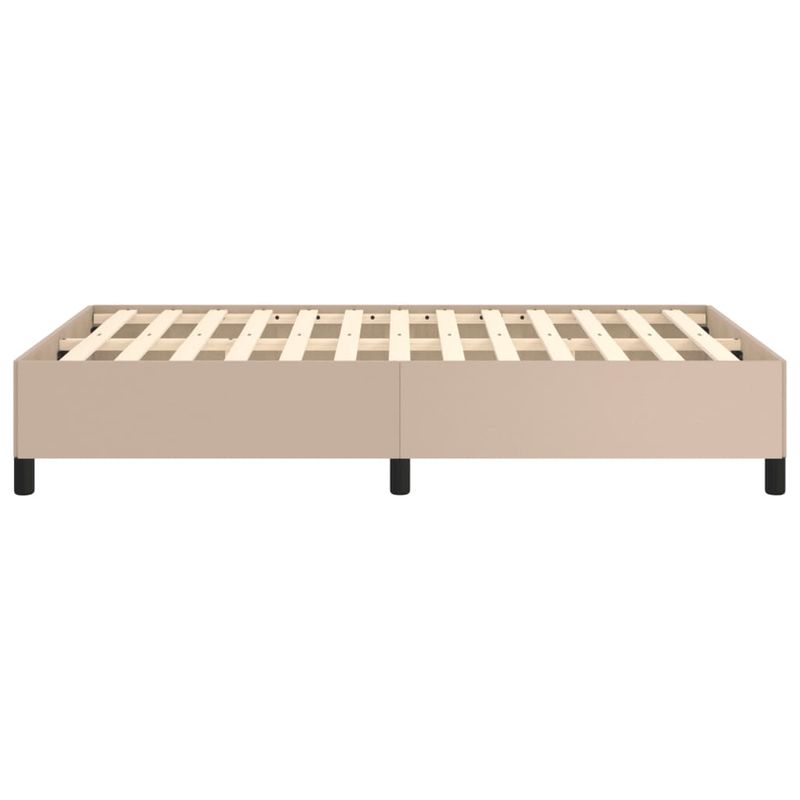 Casa si Gradina - Mobilier - Paturi si accesorii - Paturi - Cadru de pat, cappuccino, 120x190 cm, piele ecologica - Infinity.ro