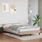 Casa si Gradina - Mobilier - Paturi si accesorii - Paturi - Cadru de pat cu tablie, cappuccino, 120x190 cm, piele ecologica - Infinity.ro