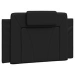 Casa si Gradina - Mobilier - Paturi si accesorii - Paturi - Cadru de pat cu tablie, negru, 80x200 cm, piele ecologica - Infinity.ro