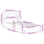 Casa si Gradina - Mobilier - Paturi si accesorii - Paturi - Cadru de pat cu tablie, negru, 80x200 cm, piele ecologica - Infinity.ro