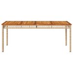 Casa si Gradina - Gradina si terasa - Mobilier exterior - Mese gradina - Masa de gradina, bej, 180x90x75 cm, poliratan si lemn acacia - Infinity.ro