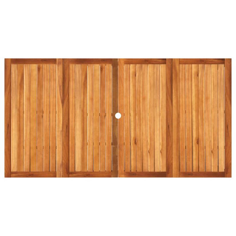Casa si Gradina - Gradina si terasa - Mobilier exterior - Mese gradina - Masa de gradina, bej, 180x90x75 cm, poliratan si lemn acacia - Infinity.ro