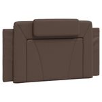 Casa si Gradina - Mobilier - Paturi si accesorii - Paturi - Cadru de pat cu tablie, maro, 100x200 cm, piele ecologica - Infinity.ro
