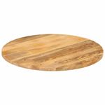 Casa si Gradina - Mobilier - Feronerie si accesorii mobila - Blat de masa rotund, diametru 90x2,5 cm, lemn masiv de mango brut, lemn de mango (natural) - Infinity.ro