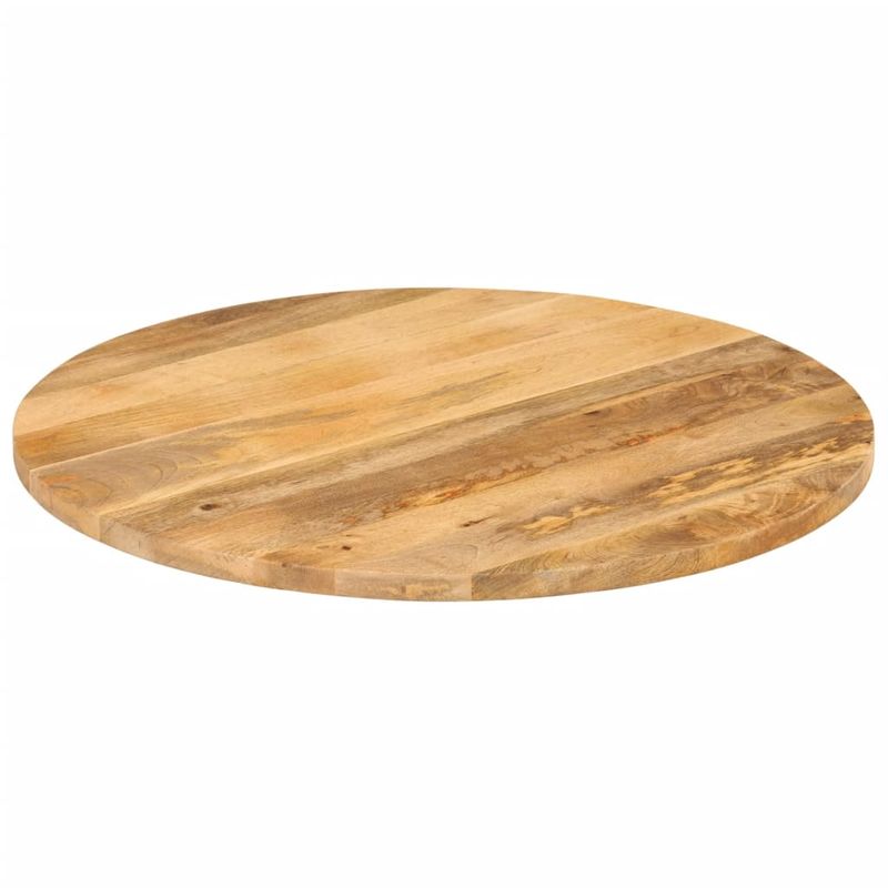 Casa si Gradina - Mobilier - Feronerie si accesorii mobila - Blat de masa rotund, diametru 90x2,5 cm, lemn masiv de mango brut, lemn de mango (natural) - Infinity.ro