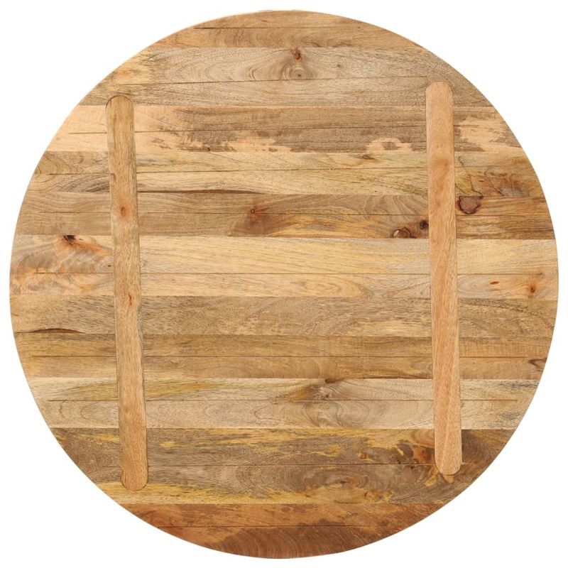 Casa si Gradina - Mobilier - Feronerie si accesorii mobila - Blat de masa rotund, diametru 90x2,5 cm, lemn masiv de mango brut, lemn de mango (natural) - Infinity.ro