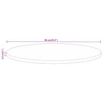 Casa si Gradina - Mobilier - Feronerie si accesorii mobila - Blat de masa rotund, diametru 90x2,5 cm, lemn masiv de mango brut, lemn de mango (natural) - Infinity.ro