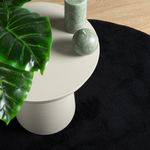 Casa si Gradina - Textile si covoare - Covoare - Covoare casa - Covor „OVIEDO”, fire scurte, negru, Ø 120 cm - Infinity.ro