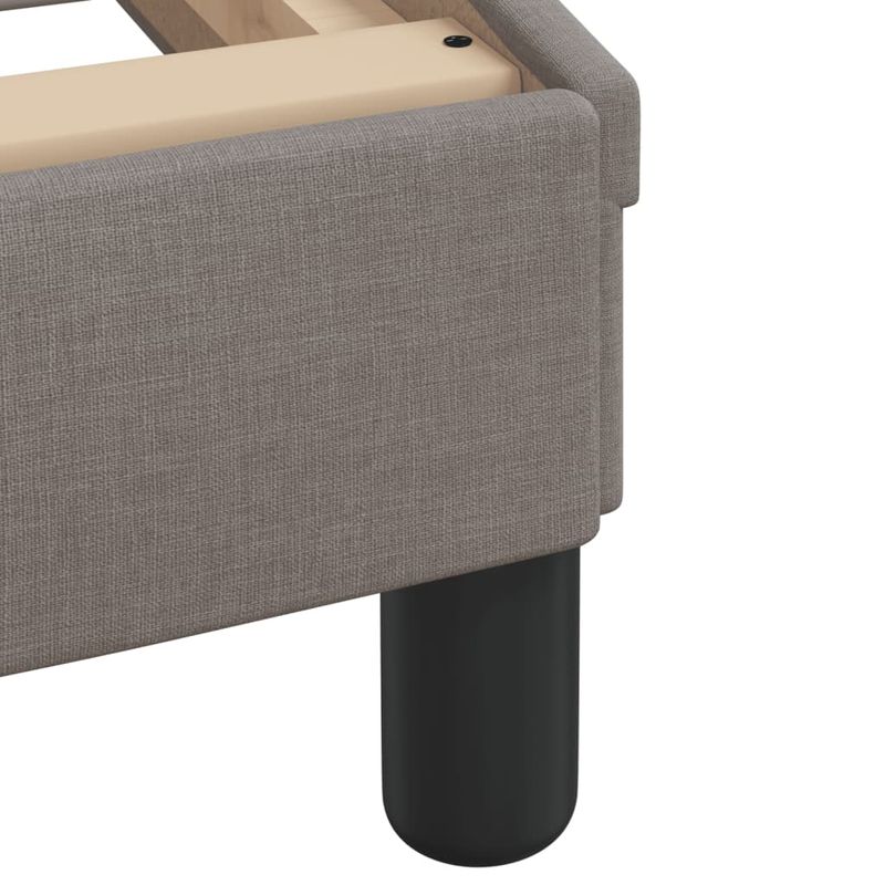 Casa si Gradina - Mobilier - Paturi si accesorii - Paturi - Cadru de pat cu lumini LED, gri taupe, 80x200 cm, textil - Infinity.ro