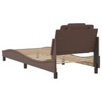 Casa si Gradina - Mobilier - Paturi si accesorii - Paturi - Cadru de pat cu tablie, maro, 80x200 cm, piele ecologica - Infinity.ro