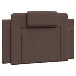 Casa si Gradina - Mobilier - Paturi si accesorii - Paturi - Cadru de pat cu tablie, maro, 80x200 cm, piele ecologica - Infinity.ro