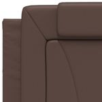 Casa si Gradina - Mobilier - Paturi si accesorii - Paturi - Cadru de pat cu tablie, maro, 80x200 cm, piele ecologica - Infinity.ro
