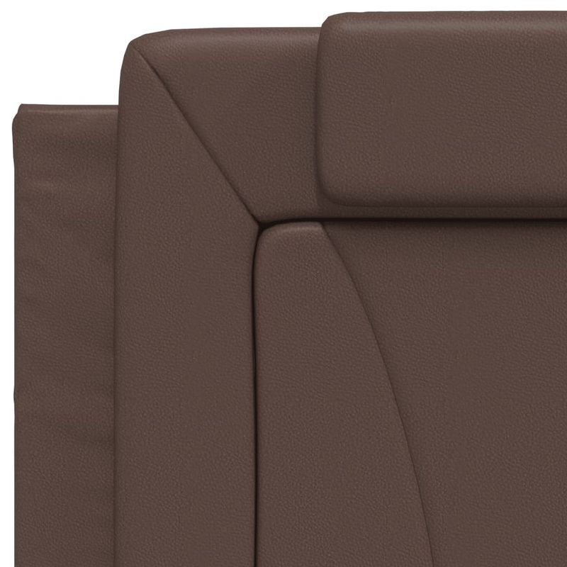 Casa si Gradina - Mobilier - Paturi si accesorii - Paturi - Cadru de pat cu tablie, maro, 80x200 cm, piele ecologica - Infinity.ro