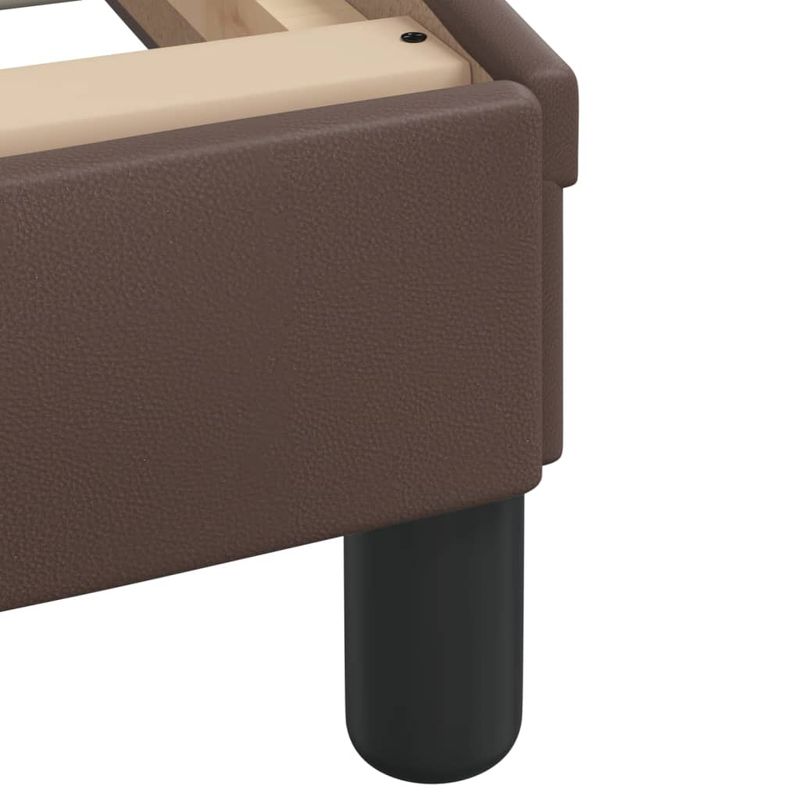 Casa si Gradina - Mobilier - Paturi si accesorii - Paturi - Cadru de pat cu tablie, maro, 80x200 cm, piele ecologica - Infinity.ro