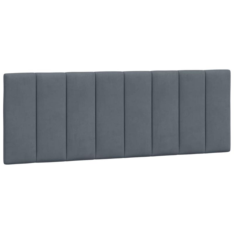 Casa si Gradina - Mobilier - Paturi si accesorii - Paturi - Cadru de pat cu lumini LED, gri inchis, 140x200 cm, catifea - Infinity.ro