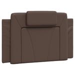 Casa si Gradina - Mobilier - Paturi si accesorii - Paturi - Cadru de pat cu tablie, maro, 90x190 cm, piele ecologica - Infinity.ro