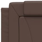 Casa si Gradina - Mobilier - Paturi si accesorii - Paturi - Cadru de pat cu tablie, maro, 90x190 cm, piele ecologica - Infinity.ro