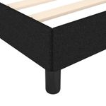 Casa si Gradina - Mobilier - Paturi si accesorii - Paturi - Cadru de pat, negru, 120x190 cm, material textil - Infinity.ro