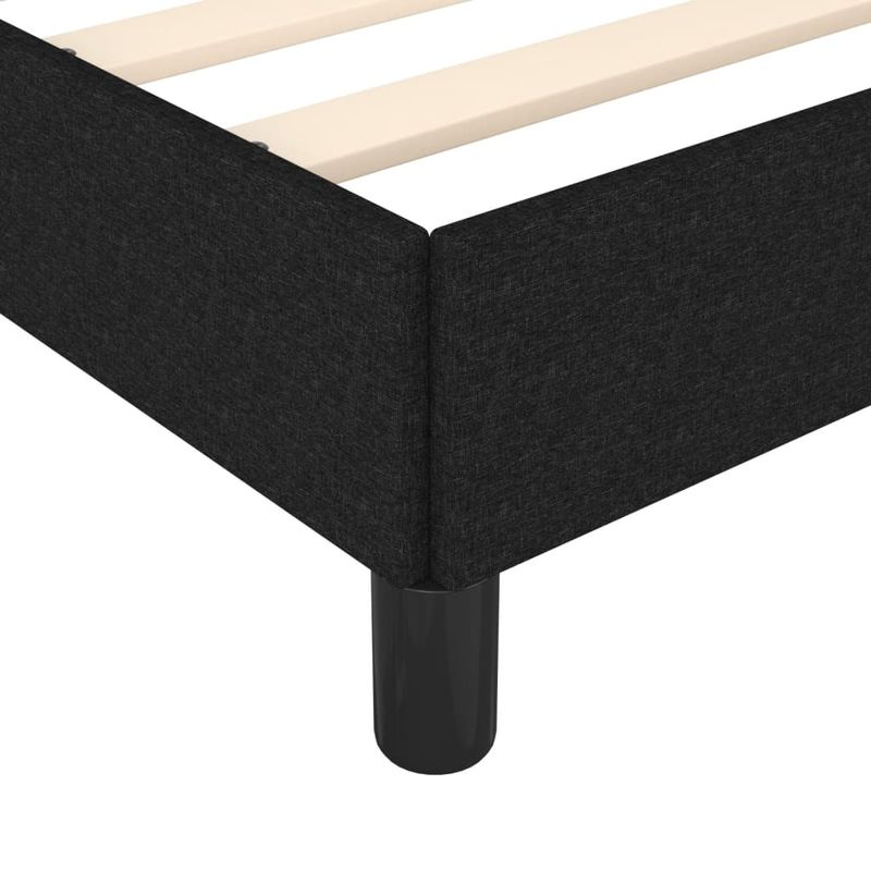 Casa si Gradina - Mobilier - Paturi si accesorii - Paturi - Cadru de pat, negru, 120x190 cm, material textil - Infinity.ro