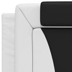 Casa si Gradina - Mobilier - Paturi si accesorii - Paturi - Cadru de pat cu lumini LED alb/negru 90x200 cm piele ecologica - Infinity.ro