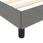 Casa si Gradina - Mobilier - Paturi si accesorii - Paturi - Cadru de pat, gri inchis, 120x190 cm, material textil - Infinity.ro