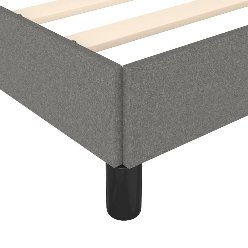 Casa si Gradina - Mobilier - Paturi si accesorii - Paturi - Cadru de pat, gri inchis, 120x190 cm, material textil - Infinity.ro