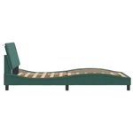 Casa si Gradina - Mobilier - Paturi si accesorii - Paturi - Cadru de pat cu tablie, verde inchis, 100x200 cm, catifea - Infinity.ro
