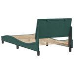 Casa si Gradina - Mobilier - Paturi si accesorii - Paturi - Cadru de pat cu tablie, verde inchis, 100x200 cm, catifea - Infinity.ro