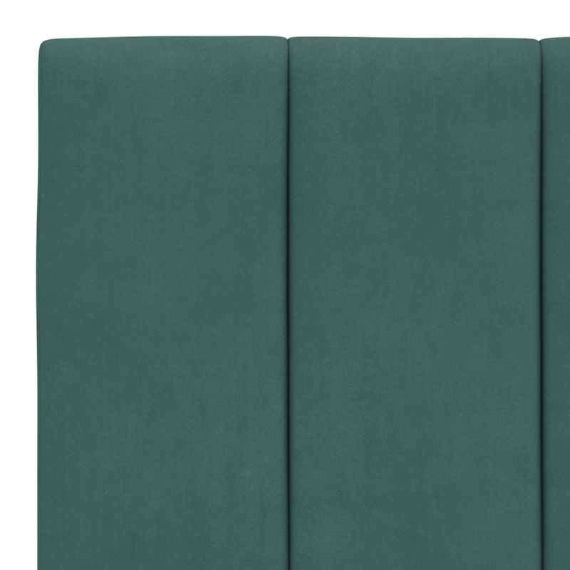 Casa si Gradina - Mobilier - Paturi si accesorii - Paturi - Cadru de pat cu tablie, verde inchis, 100x200 cm, catifea - Infinity.ro