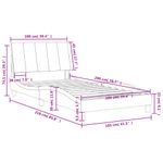 Casa si Gradina - Mobilier - Paturi si accesorii - Paturi - Cadru de pat cu tablie, verde inchis, 100x200 cm, catifea - Infinity.ro