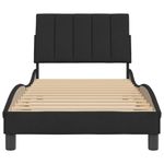 Casa si Gradina - Mobilier - Paturi si accesorii - Paturi - Cadru de pat cu tablie, negru, 80x200 cm, catifea - Infinity.ro