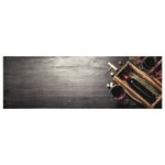 Casa si Gradina - Textile si covoare - Covoare - Covoare casa - Covor de bucatarie lavabil, sticla vin, 60x180 cm, catifea - Infinity.ro