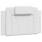 Casa si Gradina - Mobilier - Paturi si accesorii - Paturi - Cadru de pat cu lumini LED, alb, 80x200 cm, piele ecologica - Infinity.ro