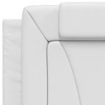 Casa si Gradina - Mobilier - Paturi si accesorii - Paturi - Cadru de pat cu lumini LED, alb, 80x200 cm, piele ecologica - Infinity.ro