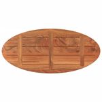 Casa si Gradina - Constructii - Lemn constructii - Placi lemn - Blat de masa oval, 90x40x3,8 cm, lemn masiv de acacia - Infinity.ro